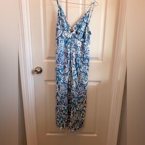O'Neill Blue, White & Teal Floral Dress